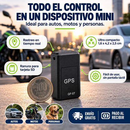 Mini GPS inteligente, fácil de usar que ubica tu auto y cuida de los tuyos. $29.990