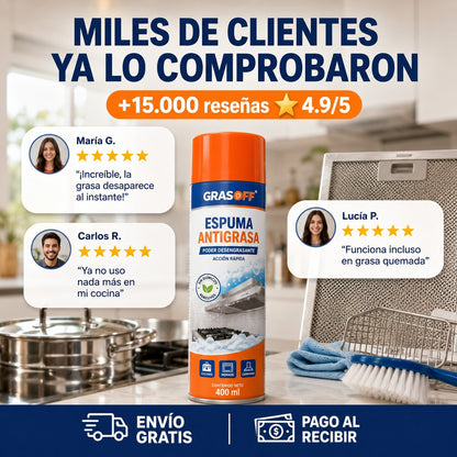 B -  ESPUMA ANTI GRASA NARANJA